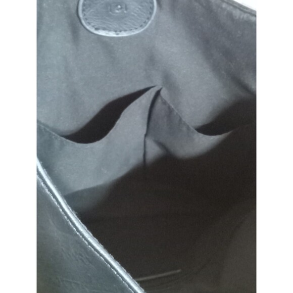 Ah Dorned Black Leather Crossbody Bag with Stripe Strap - Picture 13 of 16